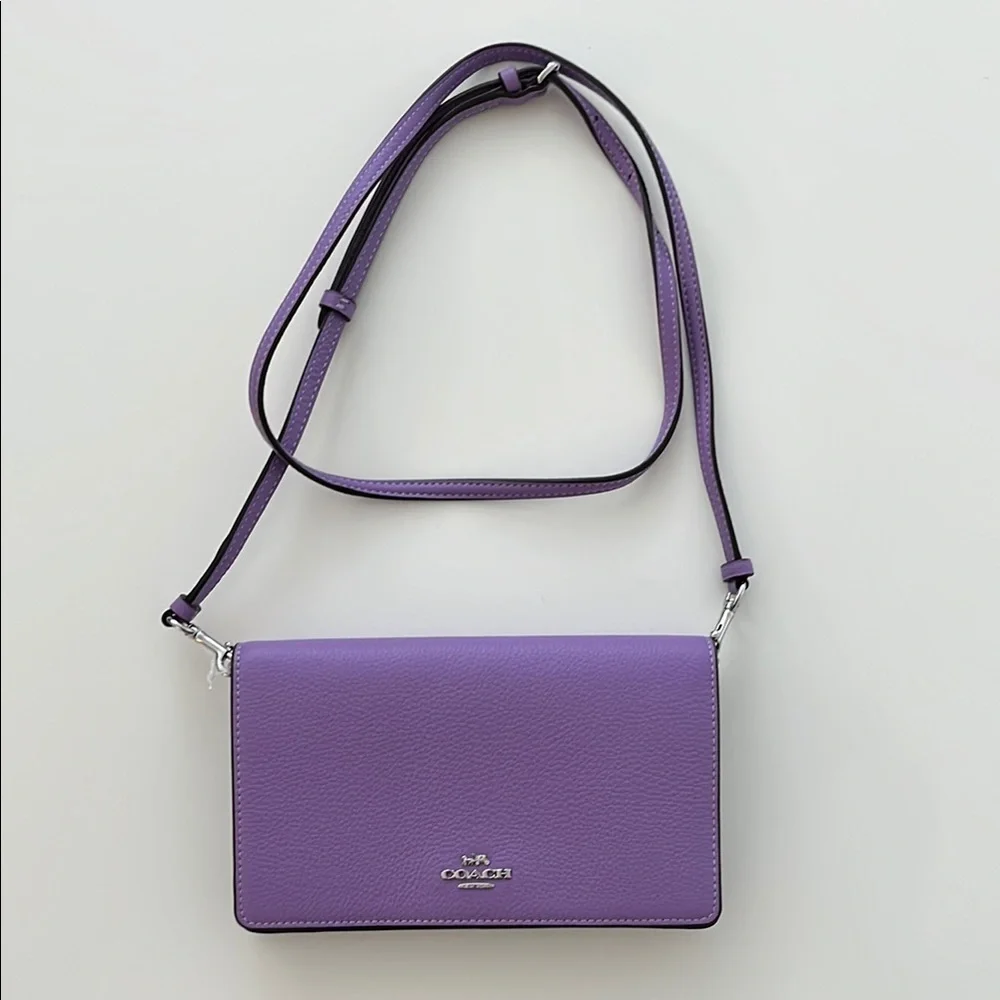 Coach | Bags | Coach Elegant Purple Crossbody Bag With Adjustable
